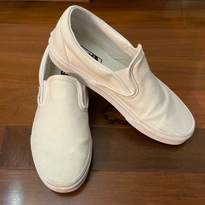 Vans Unisex Classic Slip-on white sneaker
